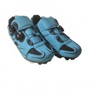 High-Performance Cycling Shoes / Women's 6.5 / Teal / New